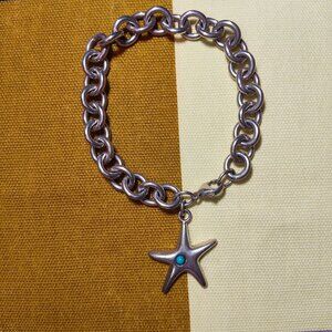 Vintage Tiffany & Co. Elsa Peretti Starfish Turquoise Bracelet